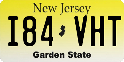 NJ license plate I84VHT