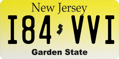 NJ license plate I84VVI
