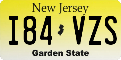 NJ license plate I84VZS