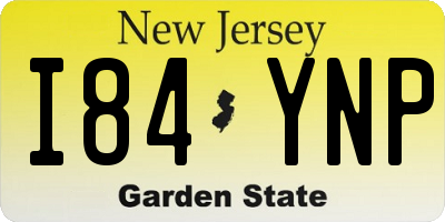 NJ license plate I84YNP