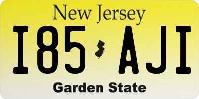 NJ license plate I85AJI