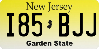NJ license plate I85BJJ