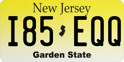 NJ license plate I85EQQ