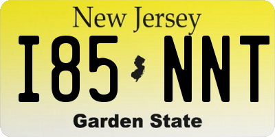 NJ license plate I85NNT