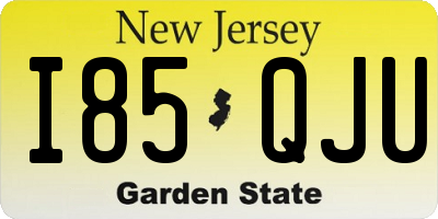 NJ license plate I85QJU