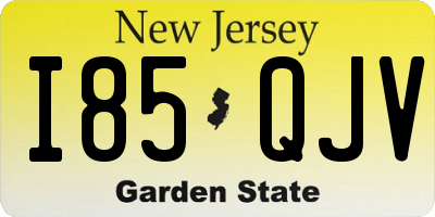 NJ license plate I85QJV