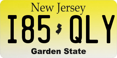 NJ license plate I85QLY
