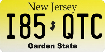 NJ license plate I85QTC
