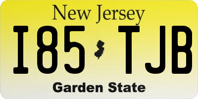 NJ license plate I85TJB