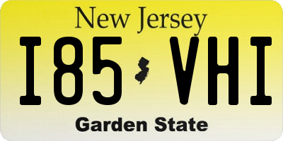 NJ license plate I85VHI