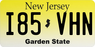 NJ license plate I85VHN
