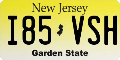 NJ license plate I85VSH