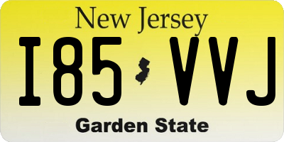 NJ license plate I85VVJ