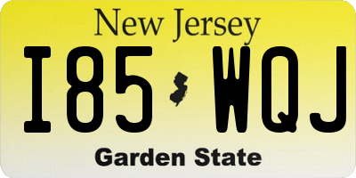 NJ license plate I85WQJ