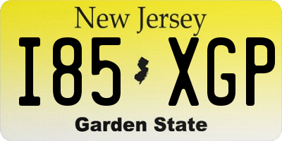 NJ license plate I85XGP