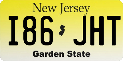 NJ license plate I86JHT