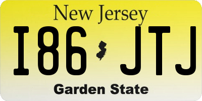 NJ license plate I86JTJ
