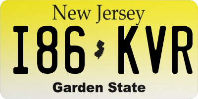 NJ license plate I86KVR