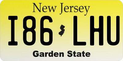NJ license plate I86LHU