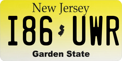 NJ license plate I86UWR