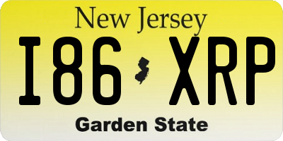 NJ license plate I86XRP