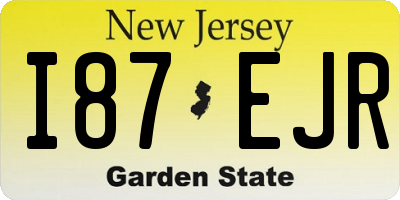NJ license plate I87EJR