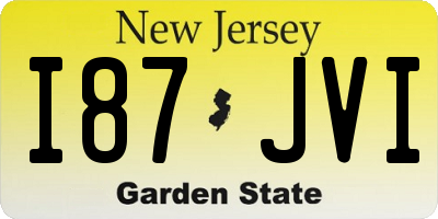 NJ license plate I87JVI