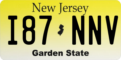 NJ license plate I87NNV