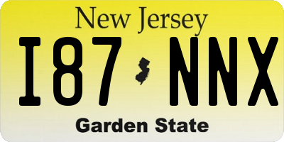 NJ license plate I87NNX