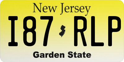 NJ license plate I87RLP