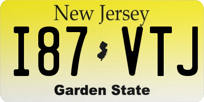 NJ license plate I87VTJ