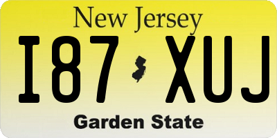 NJ license plate I87XUJ