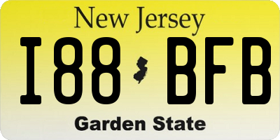 NJ license plate I88BFB