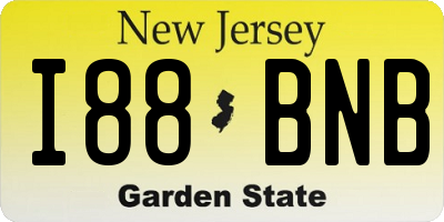 NJ license plate I88BNB