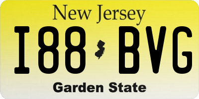 NJ license plate I88BVG