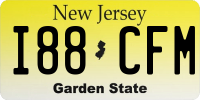 NJ license plate I88CFM