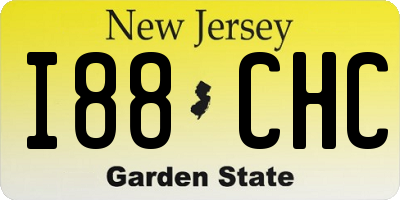 NJ license plate I88CHC