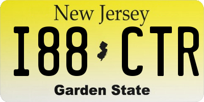 NJ license plate I88CTR