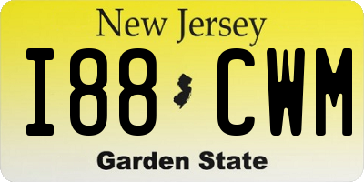NJ license plate I88CWM