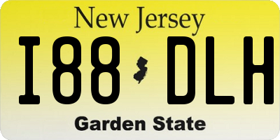 NJ license plate I88DLH