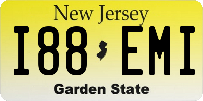 NJ license plate I88EMI