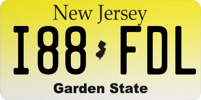 NJ license plate I88FDL