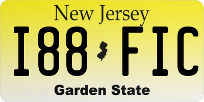 NJ license plate I88FIC