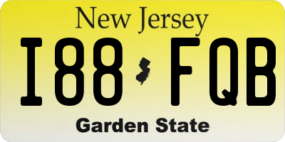NJ license plate I88FQB