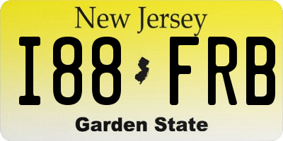 NJ license plate I88FRB