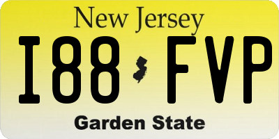 NJ license plate I88FVP