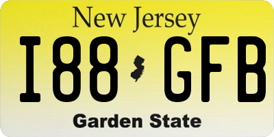 NJ license plate I88GFB