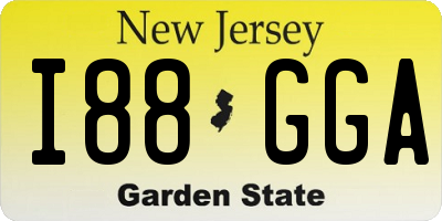 NJ license plate I88GGA