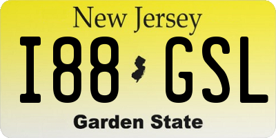 NJ license plate I88GSL
