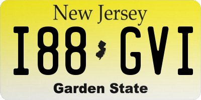 NJ license plate I88GVI